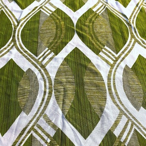 70&#39;s Orbs Surfboard Atomic Shapes Mid Century Vintage Fabric Synthetic Scandinavian for Home Decor Upholstery