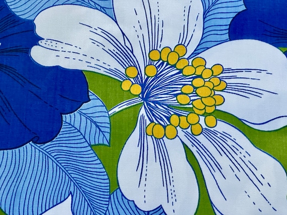 Verner Panton mts Twiggy FLOWER POWER Mid Century 1960's Decorator Vintage Upholstery Fabric