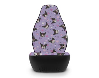 Cute Cheeky Kitty Character And Hearts | Seat Covers