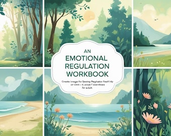 ADHD friendly emotional regulation, rejection sensitivity, RSD workbook, Emotional wellness workbook, planner, Autism Spectrum Disorder