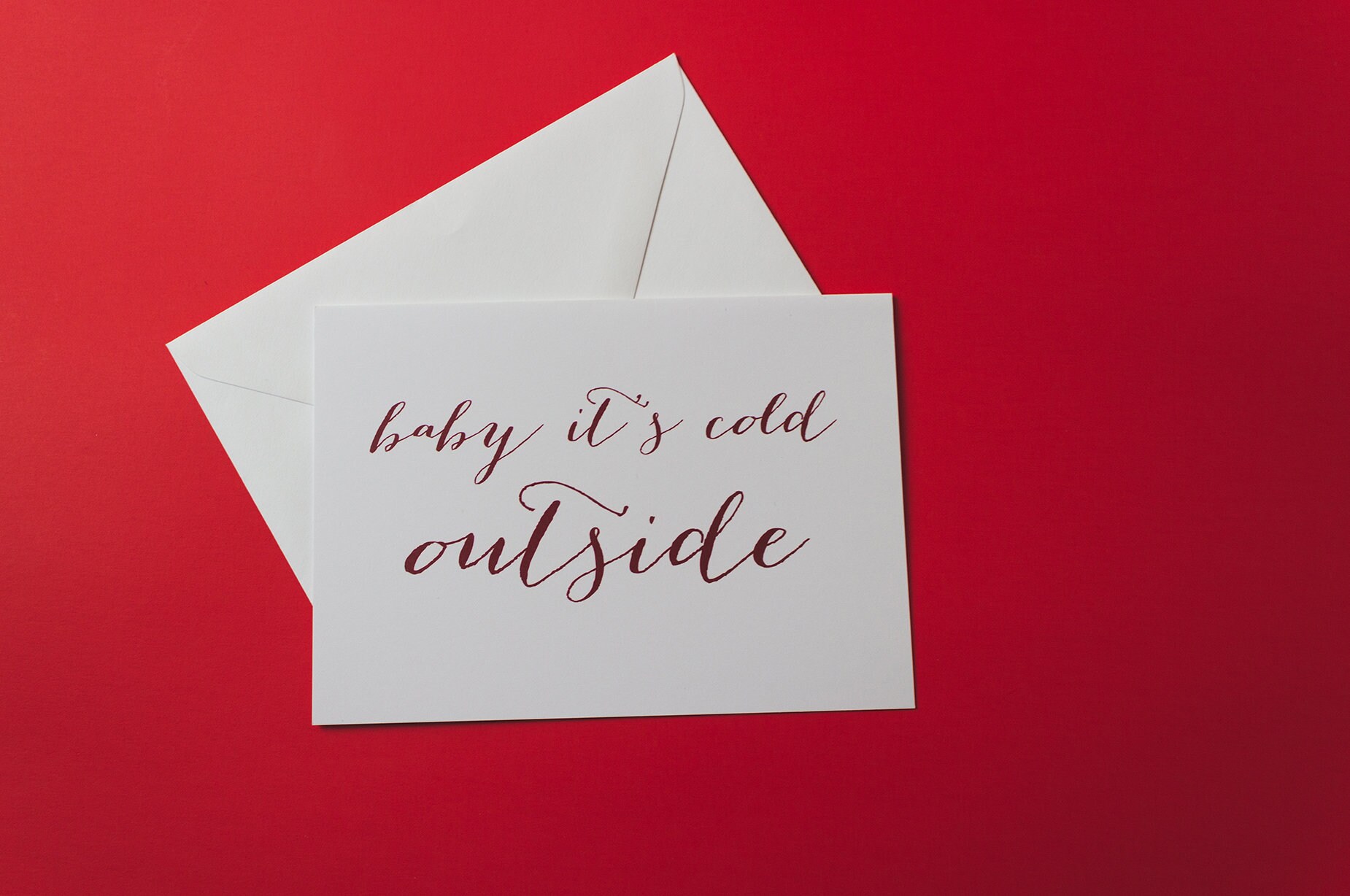 Baby It's cold outside Holiday Card Etsy