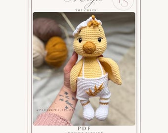 Majlo the Chick Crochet Pattern Cute Amigurumi Chick PDF Beginner Friendly Easter Crochet Toy crochet pattern