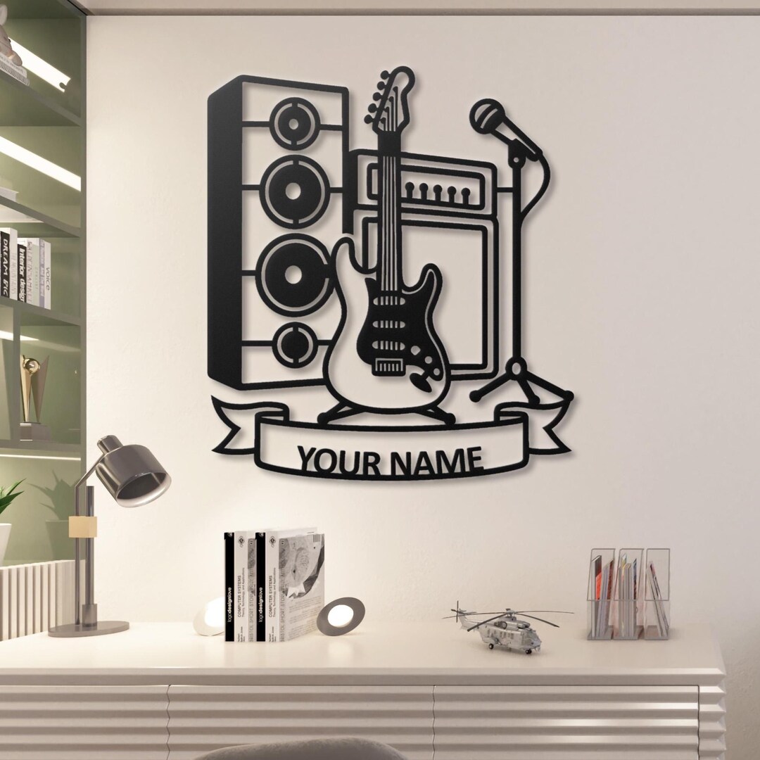 Custom Band Wrapped Sign Personalized Rock Band Metal Sign: Custom Music Room Wall Decor - Etsy