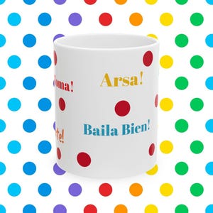 Flamenco Ceramic Mug, Jaleos Flamenco cup, Spanish Dance Tea Cup, Flamenco Lover Coffee Mug, Dancing Theme Drinkware, Gift for Flamencos