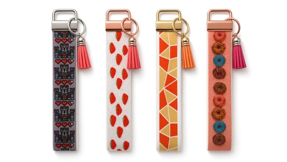 Whimsical Retro Key Fob
