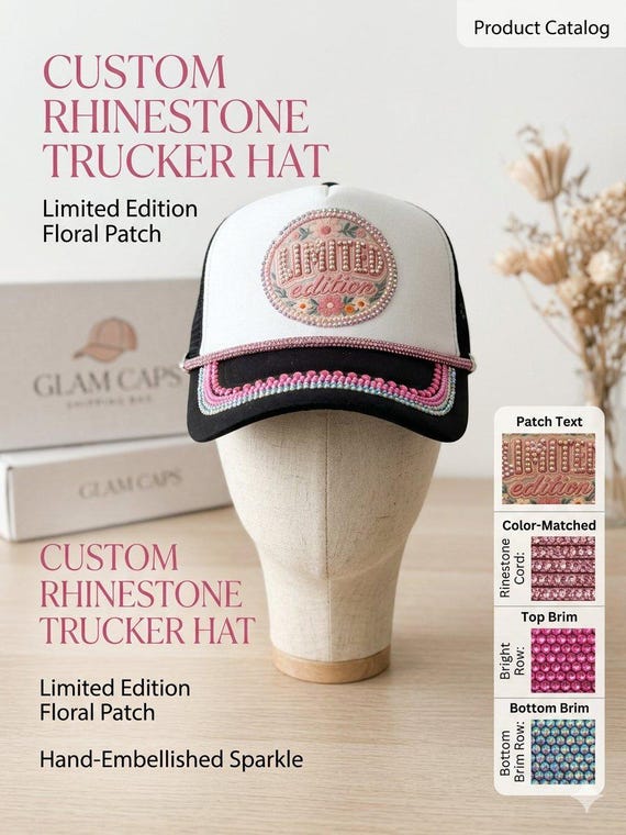 Sparkly Mesh Back Festival Junk Hat