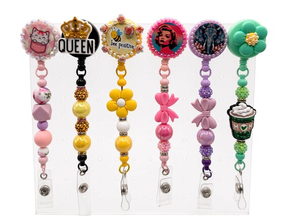 Custom Beaded Badge Reels