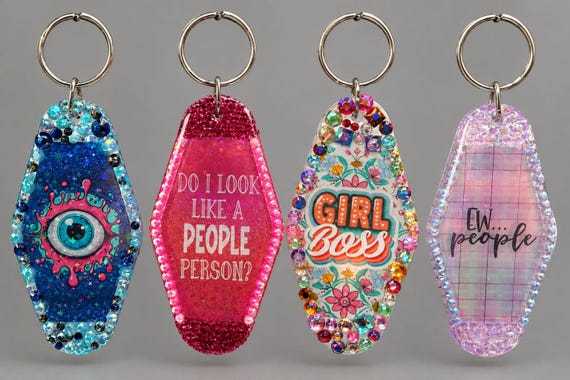 Handmade Decoden Motel Keychains