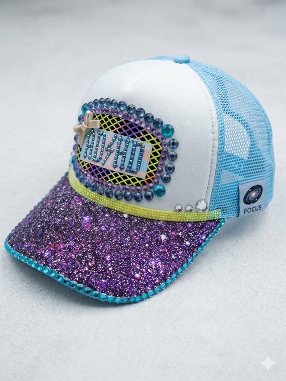 Bedazzled Cosmic Galaxy Junk Hat