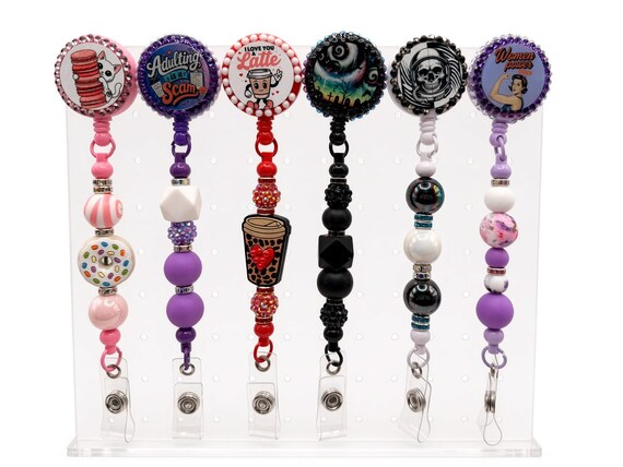 Custom Beaded Badge Reels
