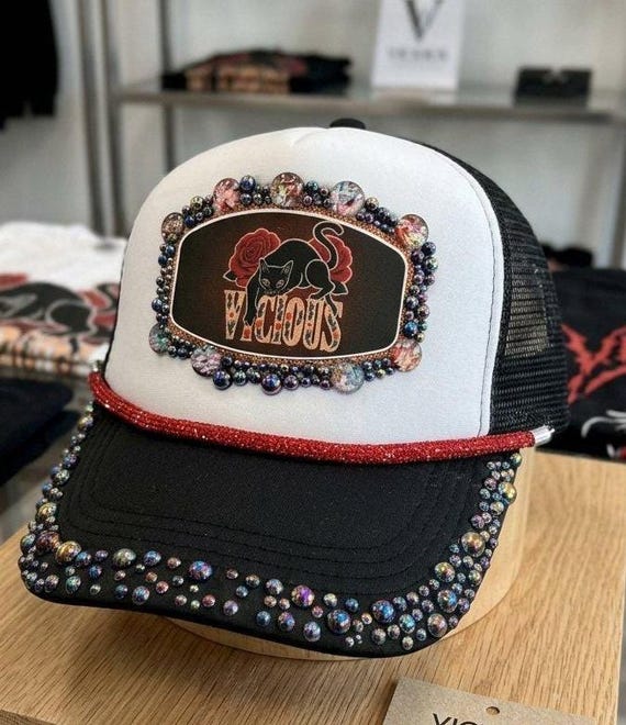 Bedazzled Cosmic Galaxy Junk Hat