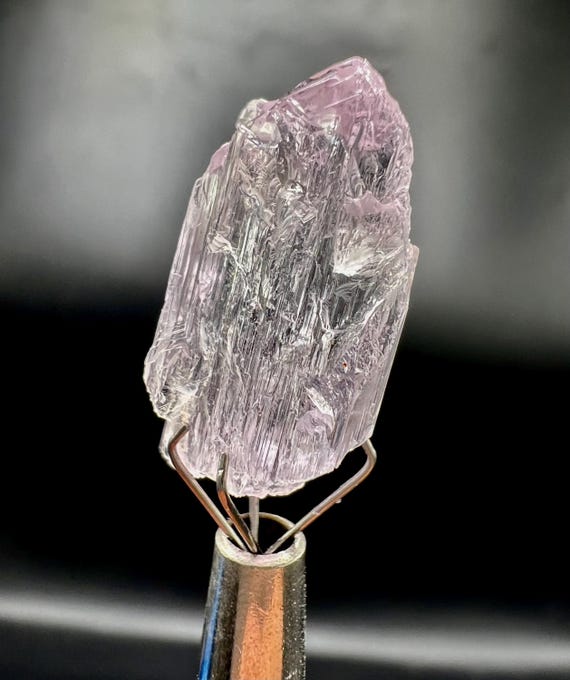 Natural Well Terminated Kunzite Crystal 15 Carat Healing Gemstone From Afghanistan.