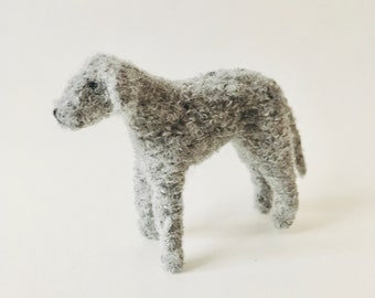 Bedlington Terrier knitted dog