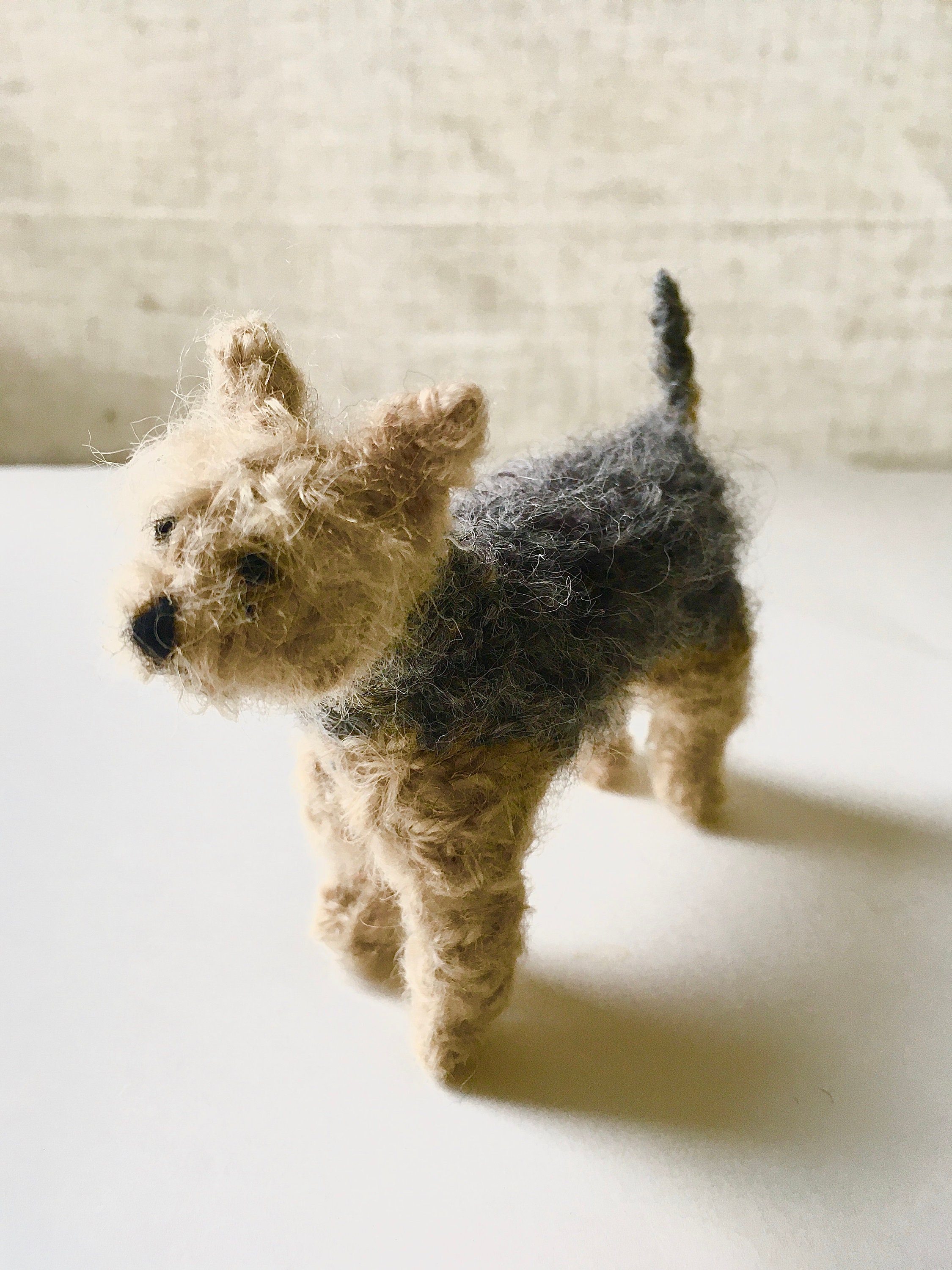 Yorkshire Terrier knitted in mohair made to order