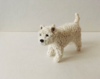 Cairn Terrier knitted in wool