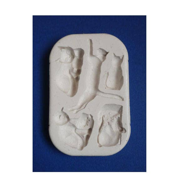 Silicone mold cat kitten mouse theme for creative hobbies