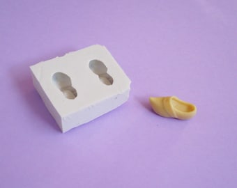 Molde silicona flexible 2 mini zuecos