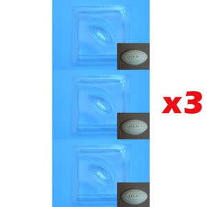Lot 3 plastic molds for soap shape big rugby ball