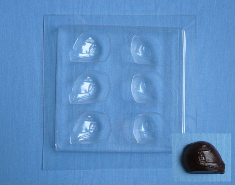 Lot 3 plastic molds for chocolate or soap shape Motorcycle helmet image 2