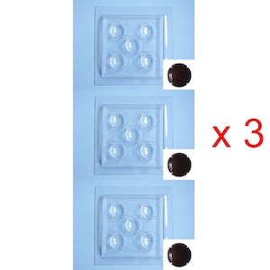 Lot 3 molds for chocolate form Champagne Capsule