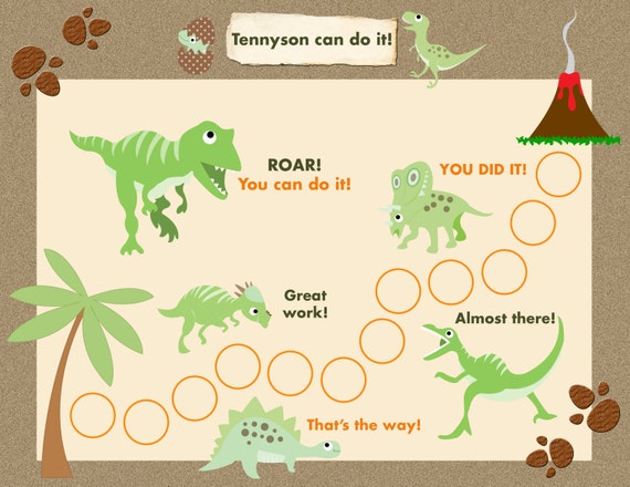 Dinosaur Reward Chart Free Printable