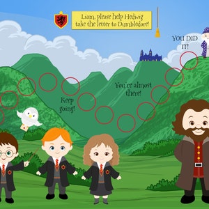 Personalisierte Kinderkarte / Belohnungskarte - Harry es Adventure! - Druckbare Jpeg- oder PDF-Datei