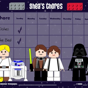 PRINTABLE PERSONALIZED Chore Chart / Reward Chart for Children | Etsy