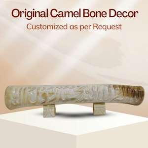 Handcrafted Camel Bone Sculpture | Antique Tribal Bone Art | Rustic Boho Home Decor | Ethnic Carved Figurine | Unique Gift | Customized Gift