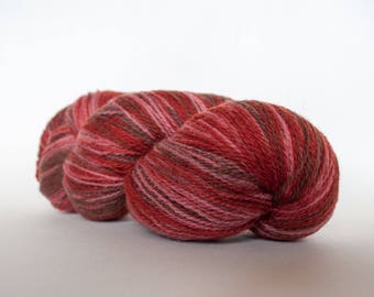 Kauni wool yarn 8/2 Color EN, Self-Striping, Fingering, 2ply, Gradient of dark Brown, Burgundy, Old Pink