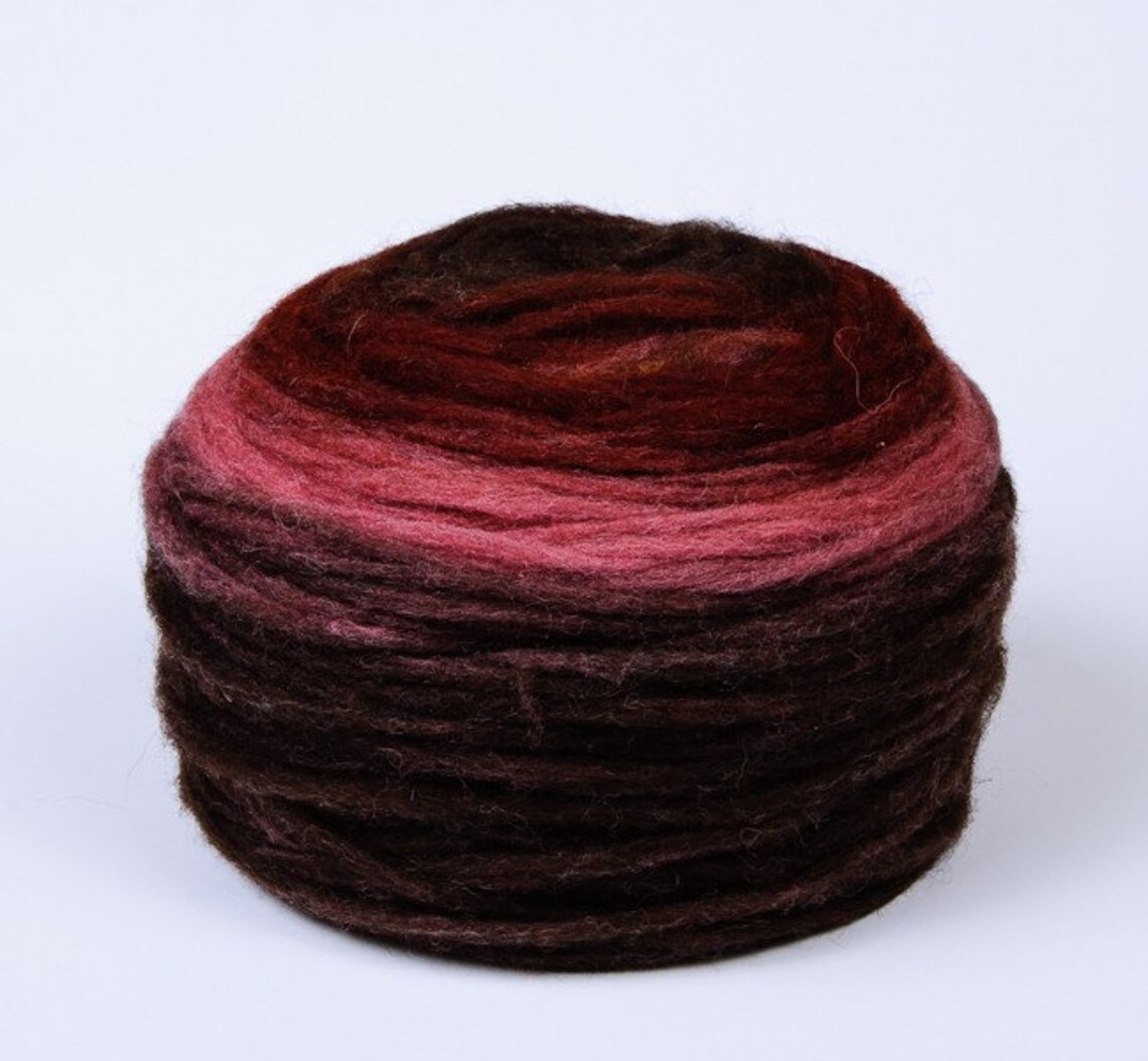 Self Striping Chunky Wool Pencil Roving for Knitting Etsy