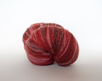 Kauni wool yarn 8/2 Color EN, Self-Striping, Fingering, 2ply, Gradient of dark Brown, Burgundy, Old Pink