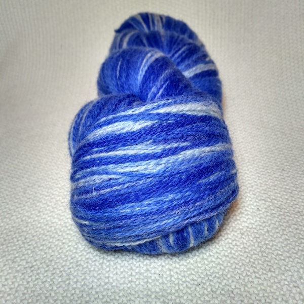 Kauni Wool Yarn, Self Striping, Blue and White Colorway ESA