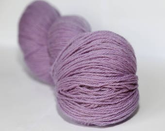 KAUNI Wool Yarn, Worsted Weight 8/3  3ply, 100% wool light purple