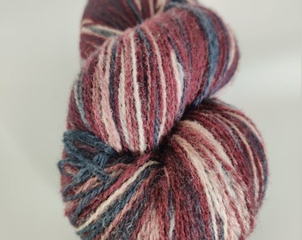 KAUNI Wool Yarn, 2ply, Sport Weight, Self-Striping