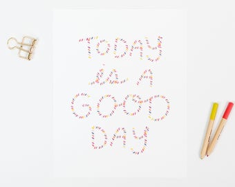 a good day art print, 8x10