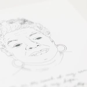Maya Angelou art print, 8x10 image 7