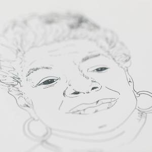 Maya Angelou art print, 8x10 image 3