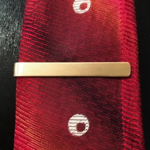 Simple bronze tie bar hand made tie clip image 1