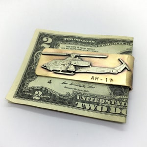 AH-1 SuperCobra helicopter money clip