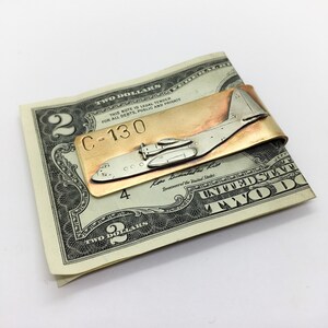 C-130 Hercules airplane  money clip