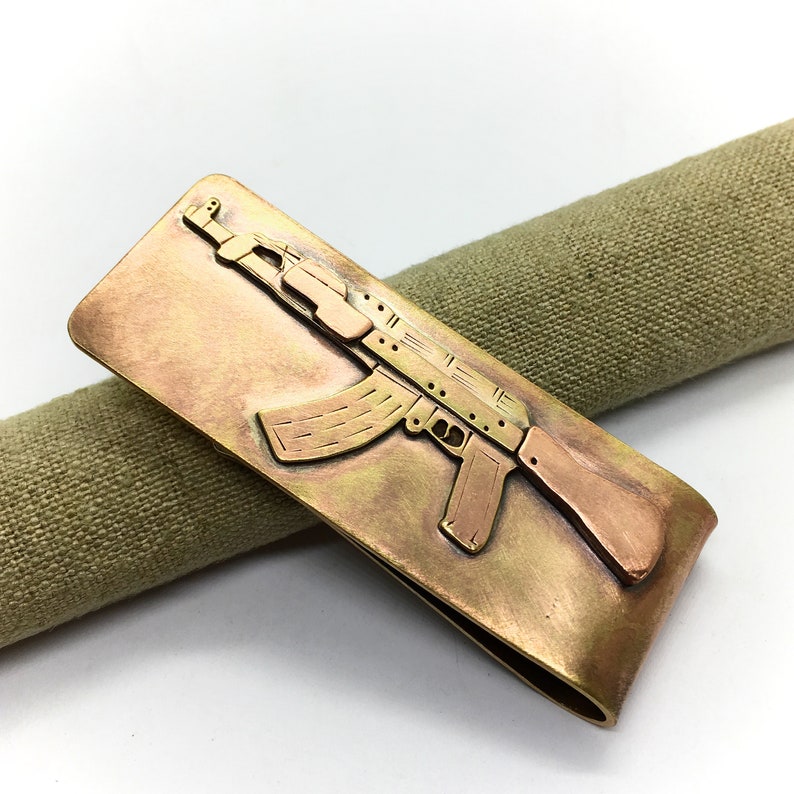 Ak 47 Hand Made Gun Money Clip Etsy - image 0