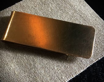 Everyday carry bronze money clip, hand made, mens accessories