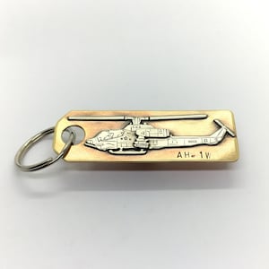 AH-1 SuperCobra helicopter keychain