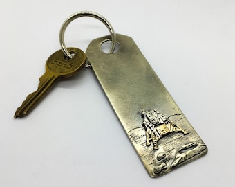 Apollo lunar module, moon lander key chain