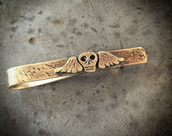 Skull tie clip