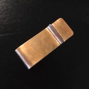 Everyday carry bronze money clip, hand made, mens accessories image 5