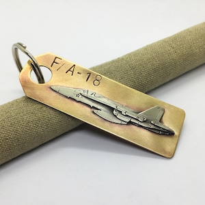 F/A-18 super hornet U.S. navy fighter jet key chain