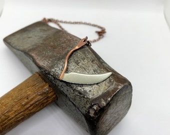 Grim reaper scythe necklace