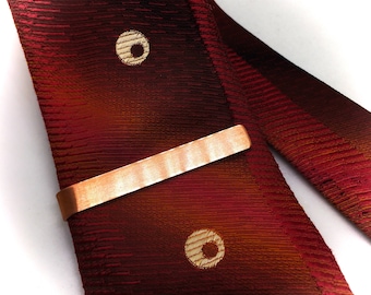 Handmade Copper Tie Bar: Men's Suit Accessories