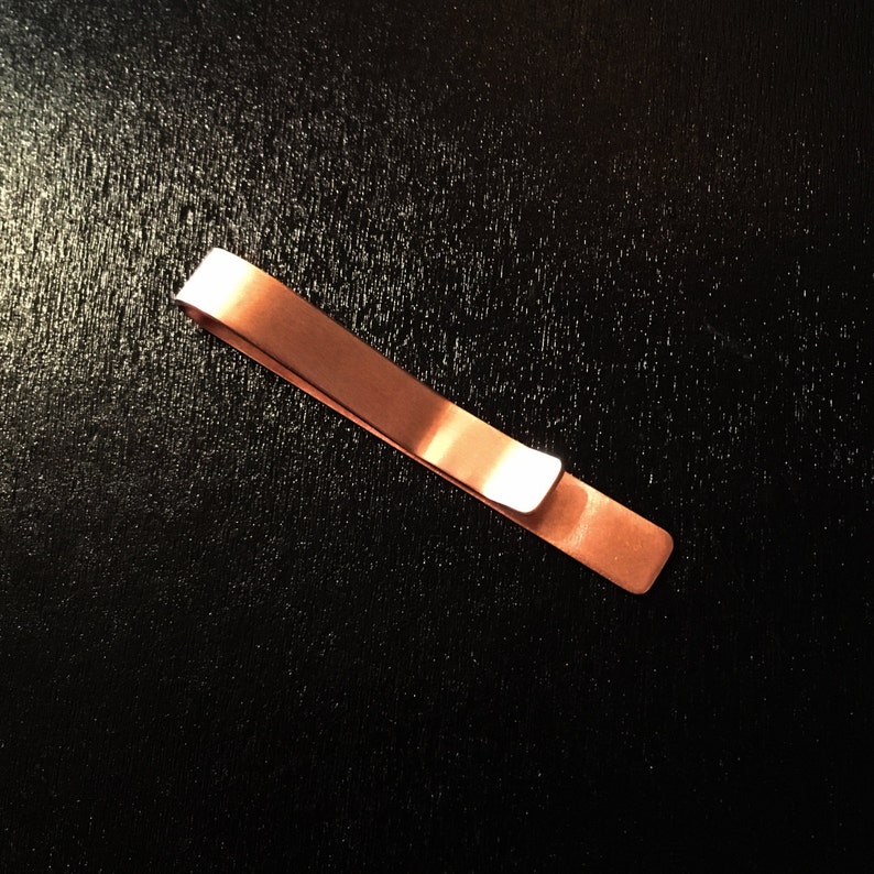 Simple Copper Tie Bar Copper Tie Clip Men's Suit and Tie Etsy